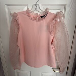 Marc New York Light Pink Textured Blouse